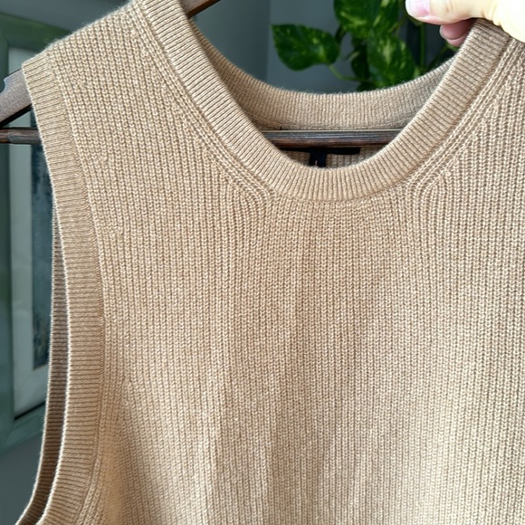 Quince NEW 100% Cashmere teak sleeveless midi dress $109 - Picture 14 of 17